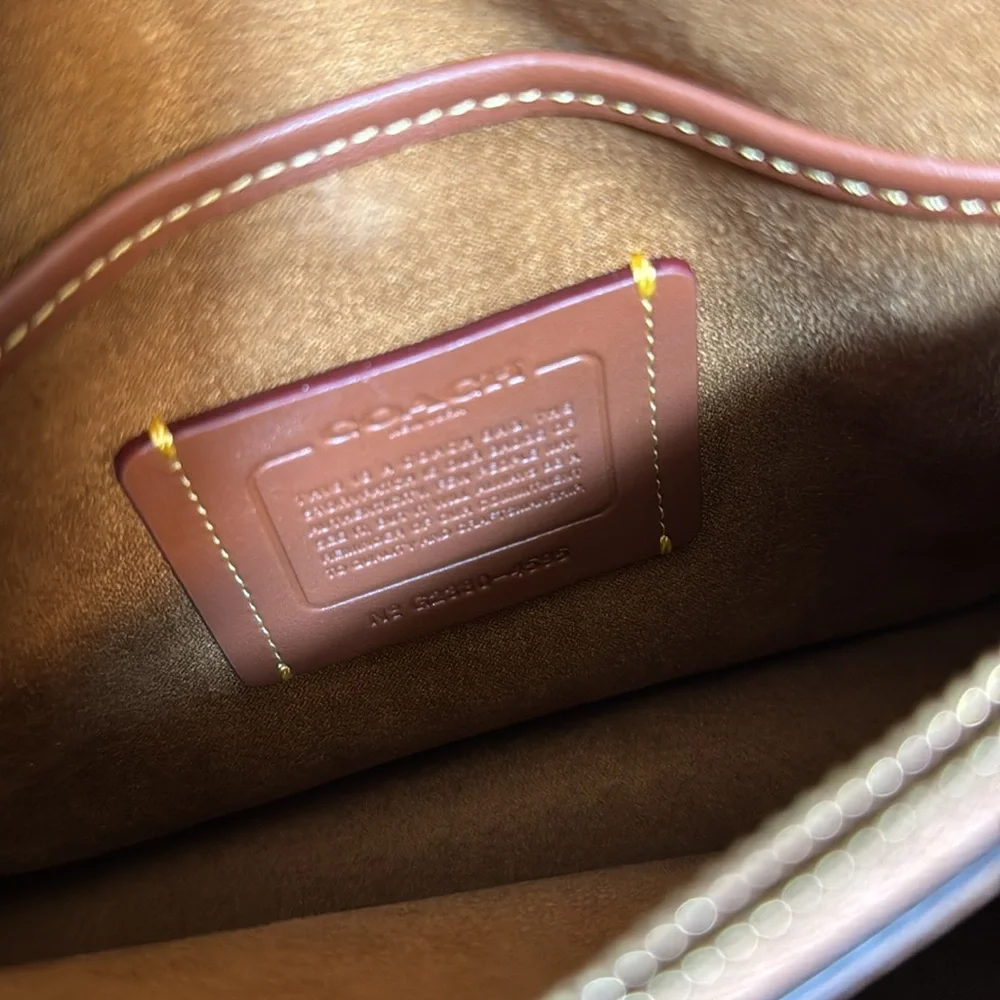 Coach Beat Shoulder Bag In Colorblock With Rivets - Picture 12 of 13